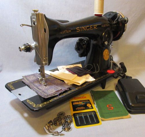 Singer HEAVY DUTY 15-90 Sewing Machine REFURBISHED Leather Upholstery Webbing