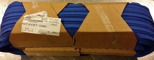 Ykk 4.5cf zipper chain 9/16&#034; color 918 royal blue full roll 200 meters 218.7 yd for sale