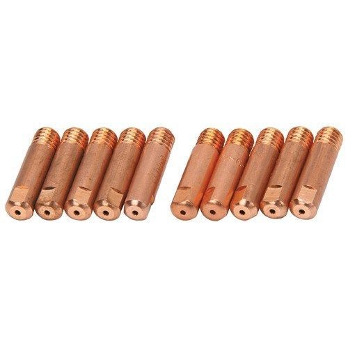 Pack of 10 high quality copper 0.035 in. 0.9 mm mig welding tips for sale