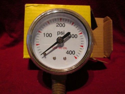 Profax 2&#034; x 400 PSI Gauge PG20400 Brass Replacement Regulator Gauge