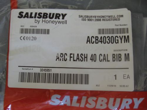New salisbury arc flash bib overalls acb4030gym medium for sale