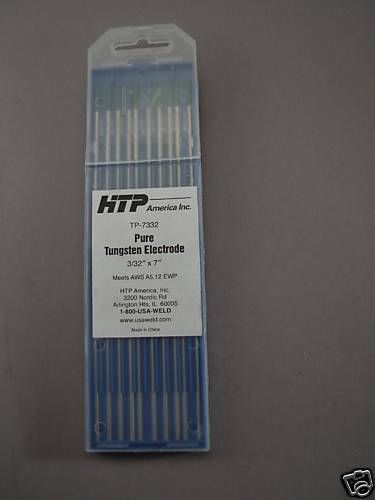 10 pure tungsten tig welding electrodes 1/8 x 7 green for sale