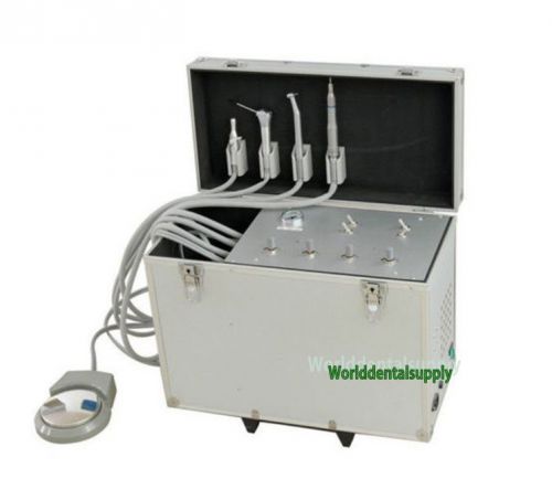 Dental Portable Turbine Unit Suction Work Air Compressor 3Way Syringe CE FDA 2H