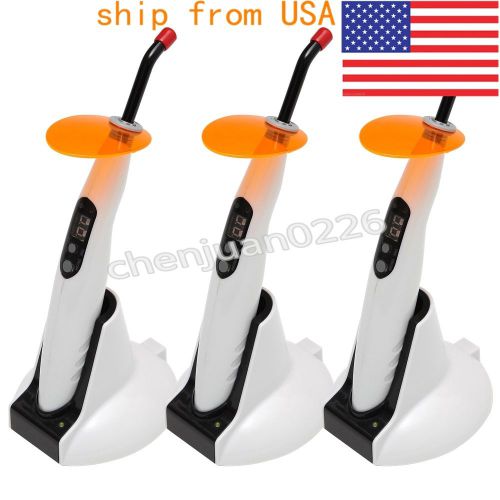 3 PC Dental Wireless Cordless LED Curing Light LED-B style US stocked