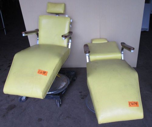 Vintage dentist chair chairs yellow for sale
