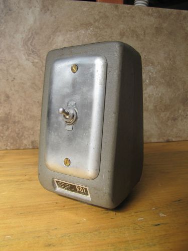 Vintage explosion proof lab switch table top outlet box. two sided. for sale