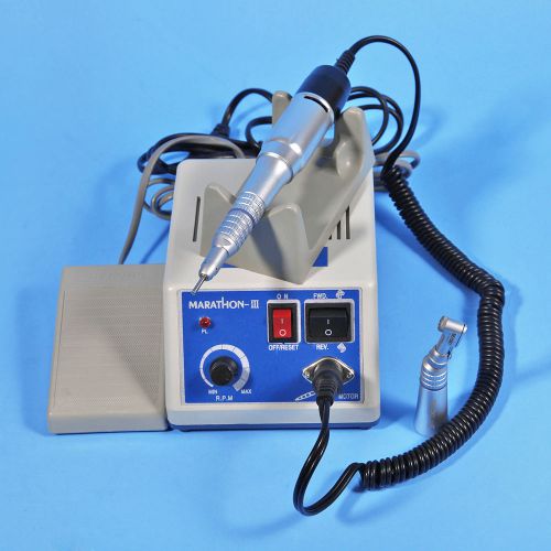 Dental lab electric marathon micro motor straight handpiece contra angle nhy-u for sale