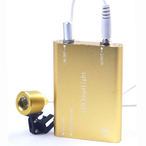 New dental surgical medical binocular loupe portable yellow led head light lamp for sale