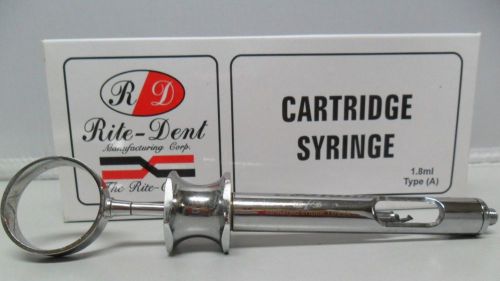Dental Instrument Aspirating Syringe cartridge type A 1.8ml Stainless Steel