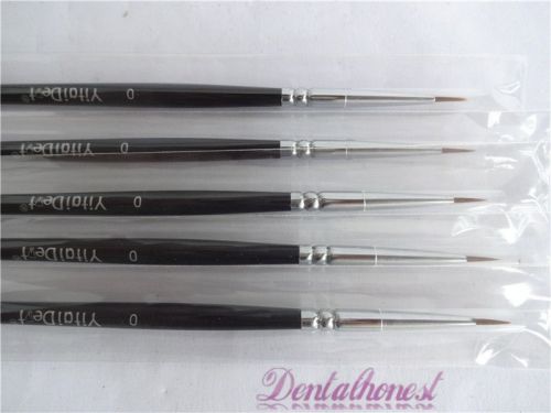 5pcs Dental Porcelain Brush Pen 0# Dental Lab Equipment