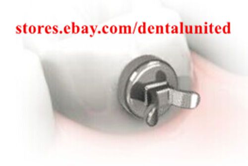 50pcs dental ortho bonding round mesh base lingual cleat twin double wing button for sale