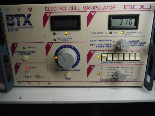 Btx ecm 600 electro cell manipulator electroporation system with safety stand for sale