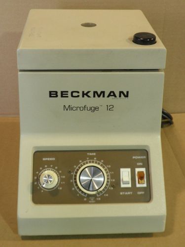 Beckman Microfuge 12 Cat. # 343122 w/ 12 Place Rotor For Parts