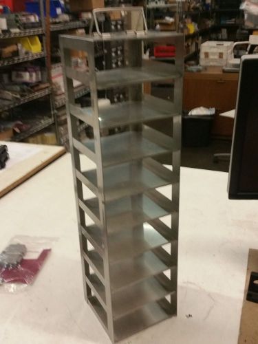 9 Place Stainless Steel Freezer Rack Box Tower 20 1/4&#034;L x 5 1/2&#034; W x 5 1/2&#034;