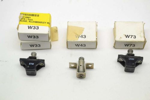Allen bradley assorted w33 w73 w43 heater element overload relays b390453 for sale