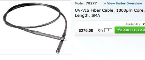 Newport 1mm, single-strand, fused silica, fiber-optic cable + uv collimator for sale