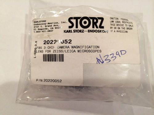 Karl Storz 20220052 F85 3 Chip Camera Magnification Lens for Zeiss/Leica Micro