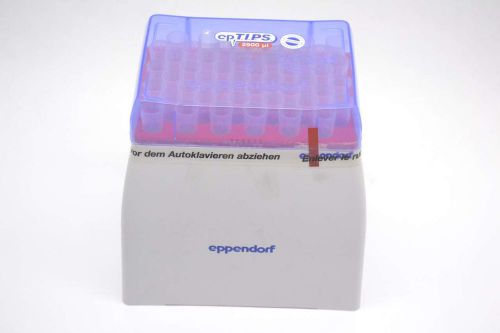 NEW EPPENDORF 022491971 EP T.I.P.S 2500UL 48 TIPS IN RACK LAB EQUIPMENT B429112