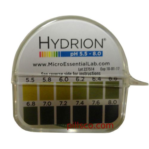 Best Hydrion pH test paper (litmus paper) 5.5-8.0 for saliva/urine pH test