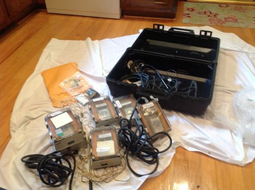 6 single channel temperature recorders w software extra sensors shipping case