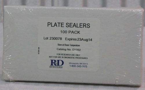 R&amp;D Systems DY992 ELISA PLates Sealers pack of 100 Adhesive Sealers