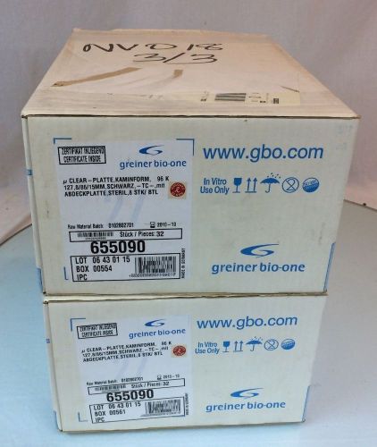 Lot of 64 NEW GBO 655090 96k Clear Microplate (2 cases)