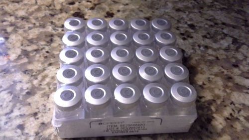 STERILE EMPTY  5ml vials / 1 box of 25 vials. Great for HCG mixing. Exp. 8/2016