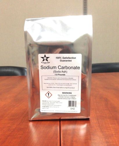 Soda Ash (Sodium Carbonate) 100 Grade 1 Lb Pack w/ FREE SHIPPING!!