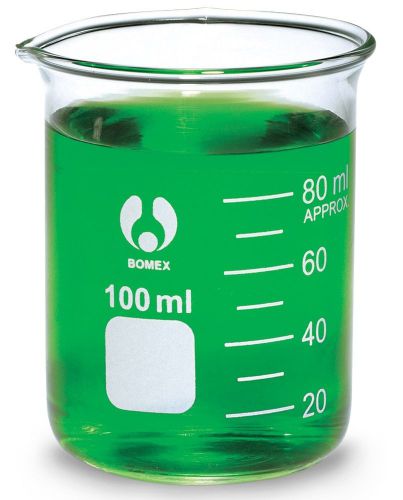 Borosilicate bomex brand beaker: 100ml beakers for sale