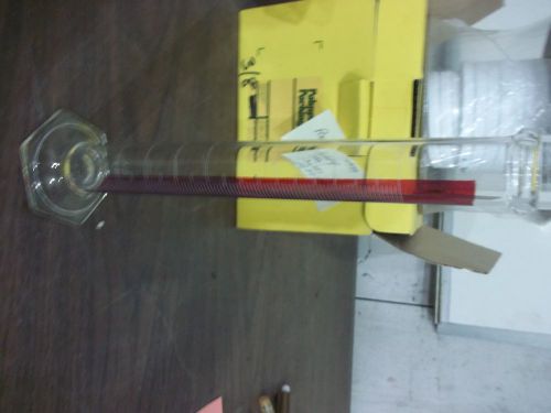 GOOD USED RED LINED CYLINDER 100ML 100 ML  LAB GLASS  (BIN21)