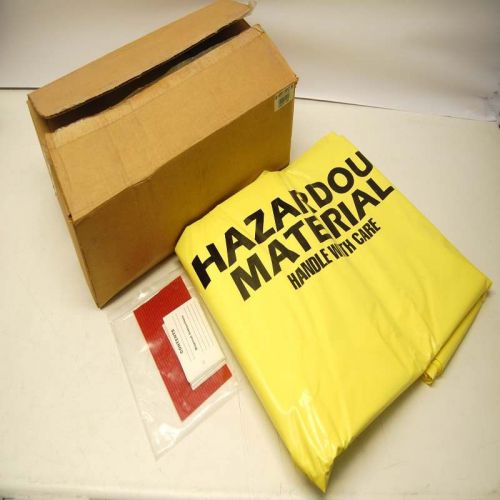 New lab safety supply 17-192 30gal 60&#034;x33&#034; yellow hazardous material bags 24pk for sale