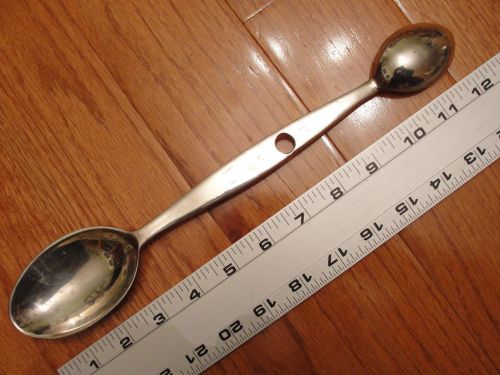 (E3) Stainless Steel Double-ended Spoon, Lab medicine spoon 12 1/2&#034; 1993 MMA-SMI