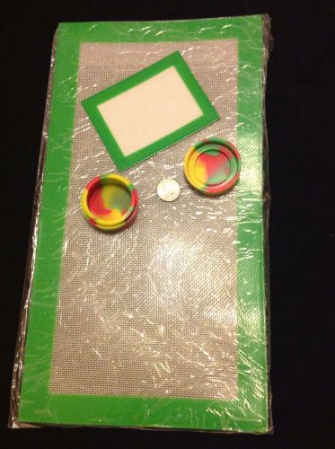2 silicone non stick mat slick pad xl 2&#034; rasta jar for sale