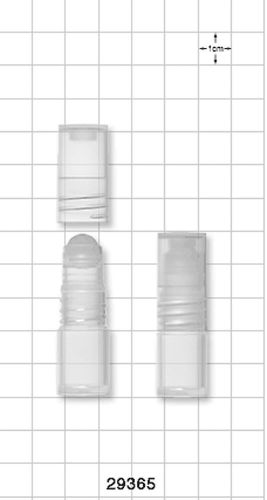 Qosmedix 50 pc 2ml Empty Plastic rollerball sample bottles