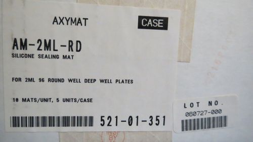 Cs/50 corning axygen axymat™ sealing mats for 2.0ml 96-well plates  # am-2ml-rd for sale