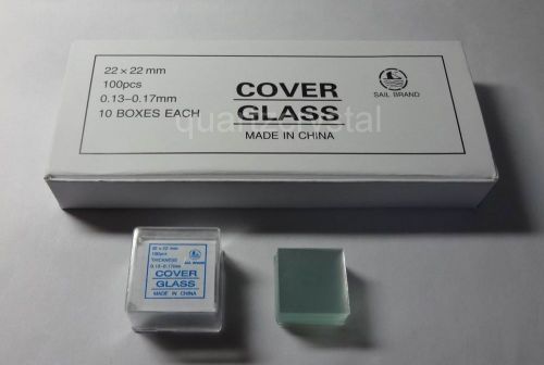 1000 pcs microscope cover glass,  cover slips,  22*22 mm. for sale