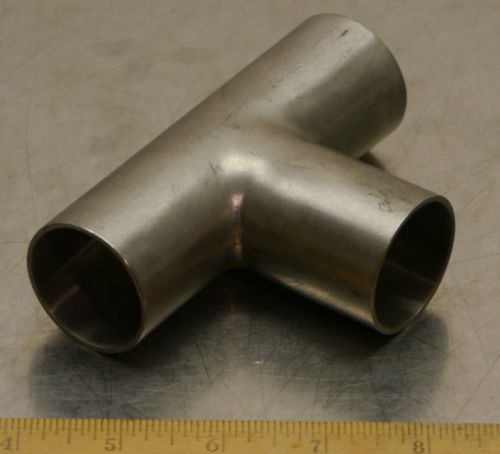 Valex 316 1.5&#034; stainless steel WELD fitting equal tee 1 1/2&#034; GOOD