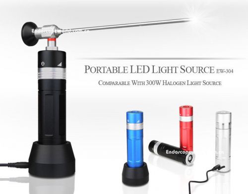 Portable LED Cold Light Source 250W Halogen Comparable Storz Wolf Olympus