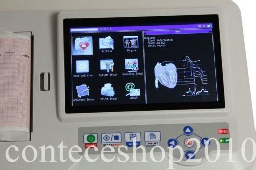 CE,with Software Portable Digital 6-channel Electrocardiograph ECG/EKG Machine