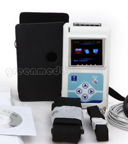 CardioScape 3-channel Color LCD ECG/EKG Holter Recorder 24 Hours Monitor