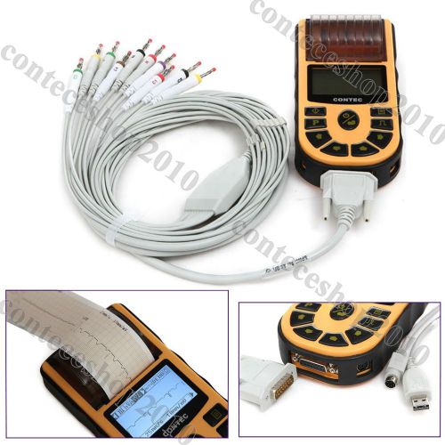 NEW Hand-held Single Channel ECG/EKG Machine USB-PC Software, ECG80A ,CONTEC