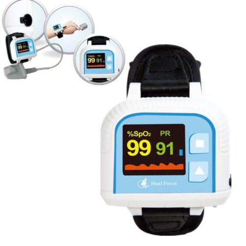 Hot color screen wrist pulse blood oxygen saturation meter 100g updated version for sale