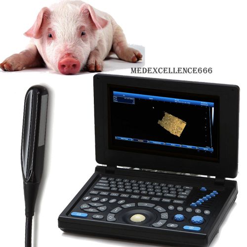 3d veterinary vet pc 10.4&#034; full digital laptop ultrasound scanner +rectal ce fda for sale