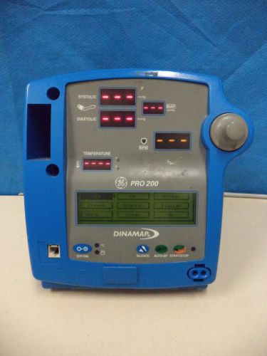 GE Critikon Dinamap Pro 200 Vital Signs Monitor Patient Monitor