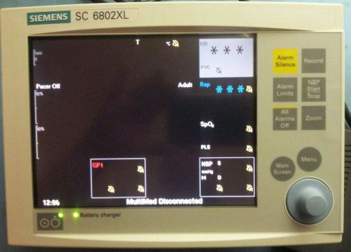 Siemens SC 6802XL Vital Signs Monitor and All New Accessories