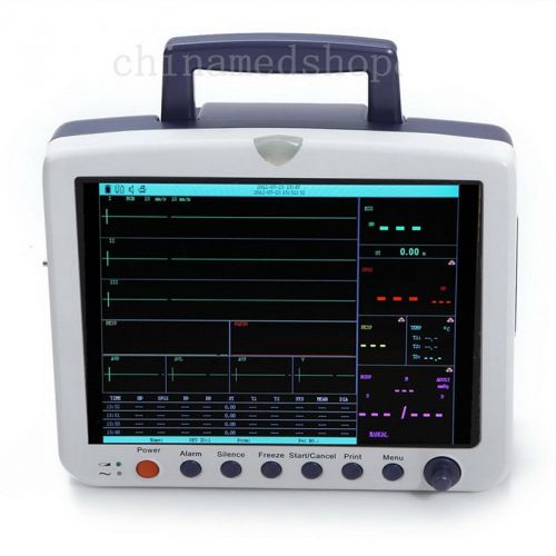 CE 12.1 inch Patient Monitor ECG  NIBP  SPO2  TEMP  RESP  PULSE