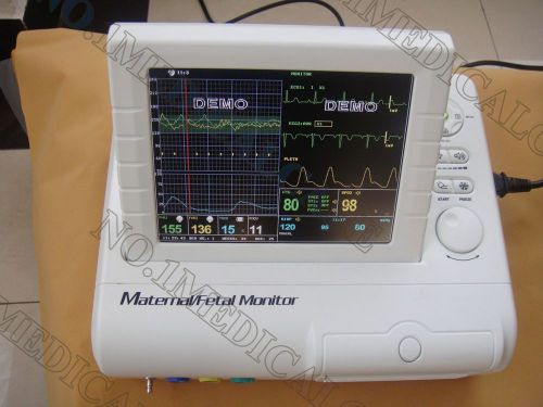 Contec cms-800f fetal monitor,fhr+toco+ecg+nibp+spo2+pulse rate,fetal movement for sale