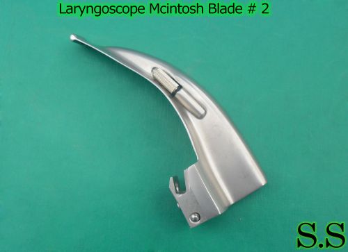 5 Pcs McIntosh Laryngoscope Blade No. 2 ENT Diagnostic Surgical Instruments