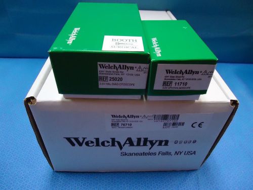 WELCH ALLYN 767 TRANSFORMER- OTOSCOPE &amp; OPHTHALMOSCOPE--ALL NEW COMPONENTS