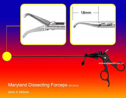 New Maryland Dissecting Forceps 5X330mm Laparoscopy D